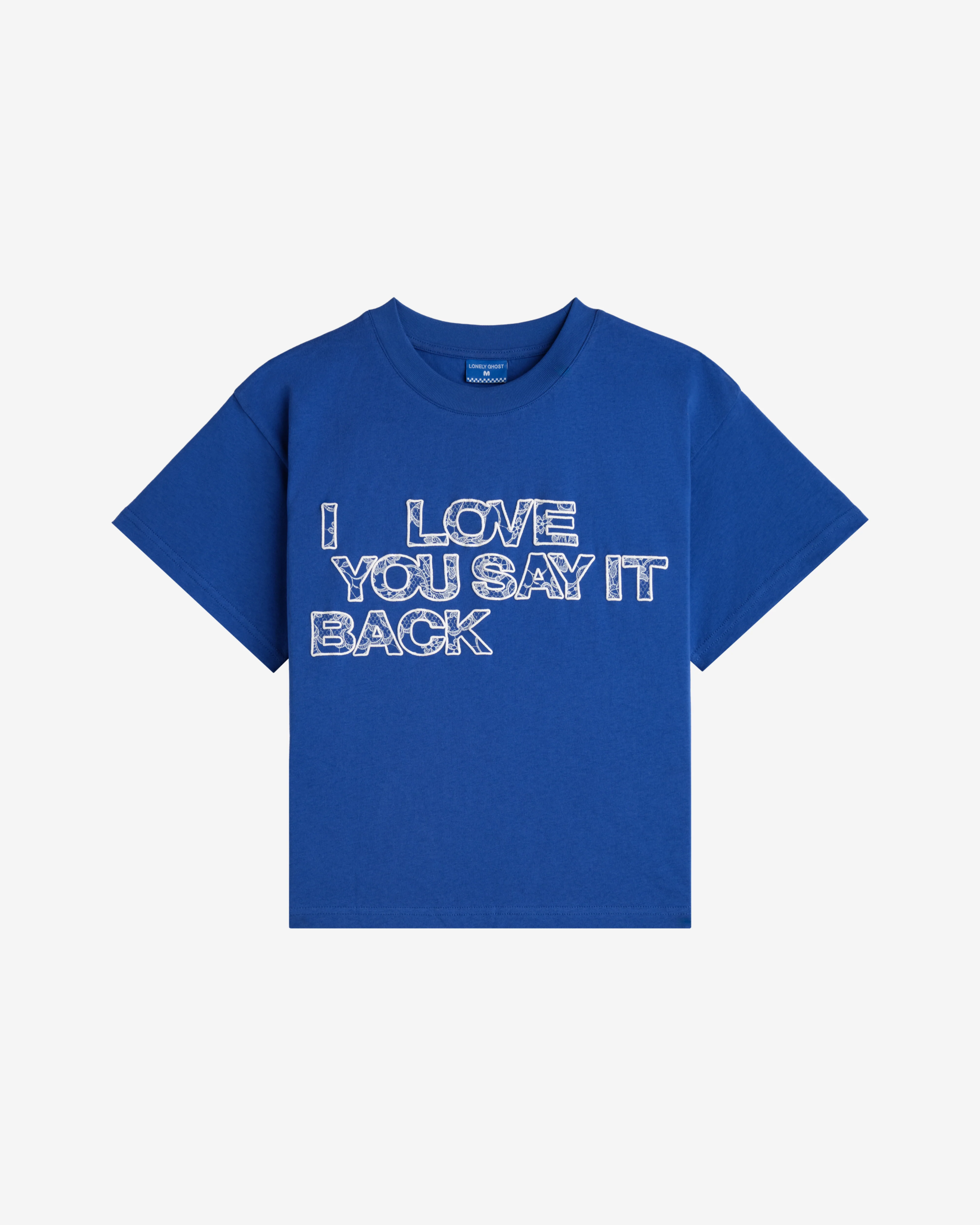 Ways to Say ILY Lace Boyfriend Baby Tee - Image 4
